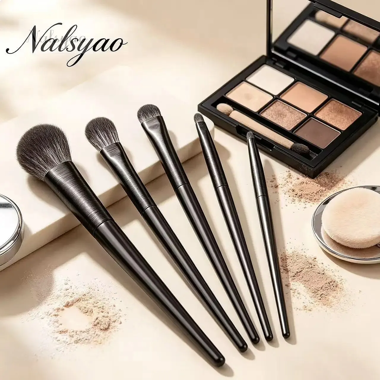 Set di Pennelli per il Trucco degli Occhi – Strumenti per Ombretto Naturale, Sopracciglia, Contouring, Eyeliner e Dettagli - immagine 3
