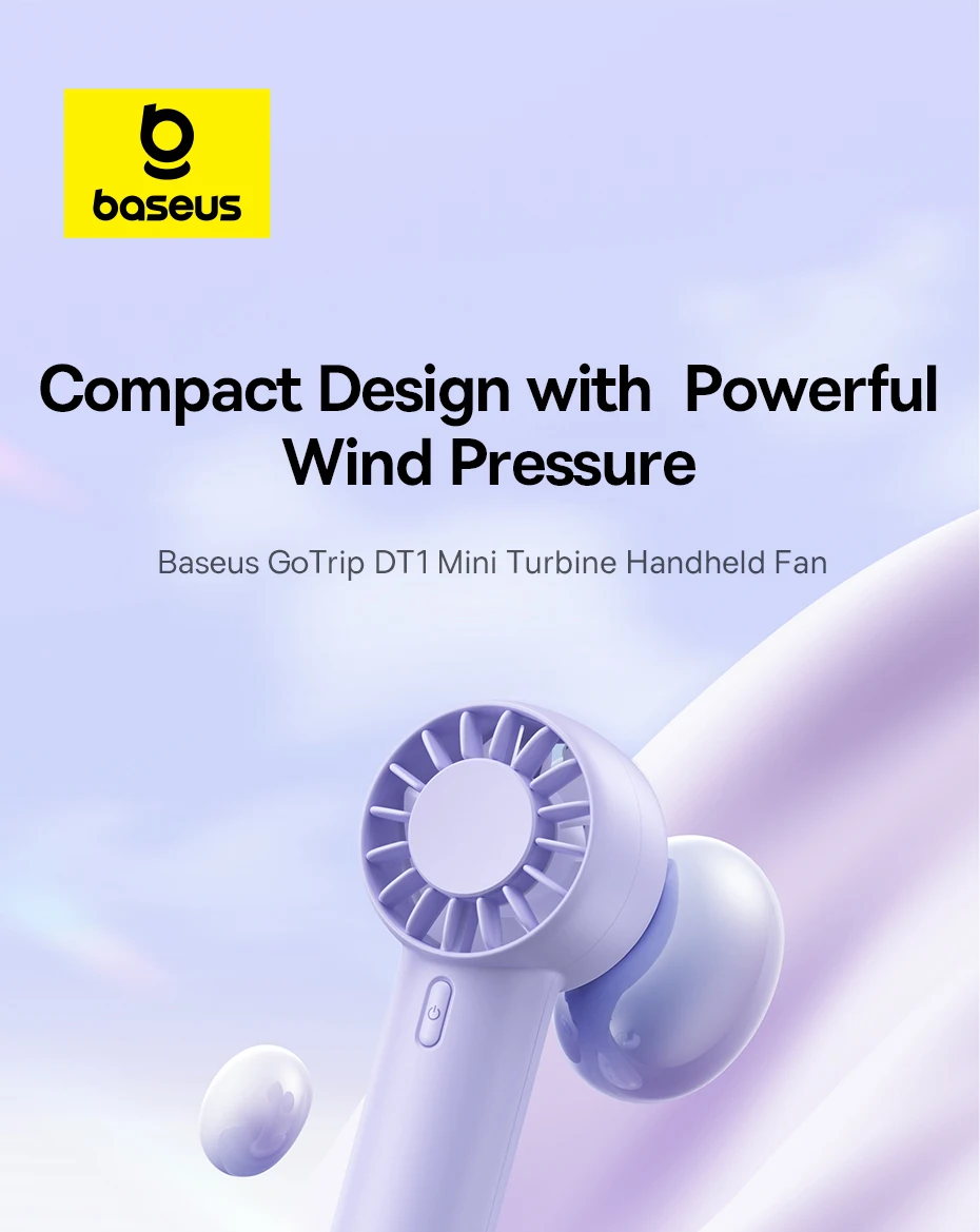 Baseus Gotrip Mini Turbinen Handventilator Tragbar Wiederaufladbar_voghion.com