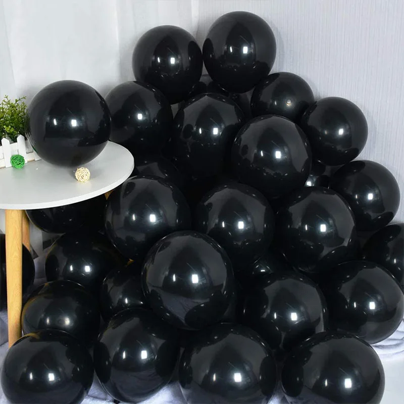 15pcs 32inch Black Number Foil Balloons Happy Birthday Party Decorations Adult Kids 10 11 14 15 18 21 25 30 35 40 50 60 Year Old