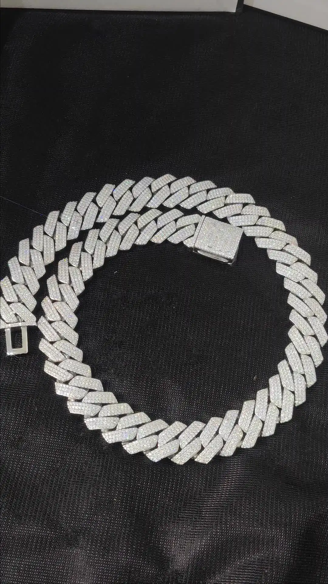 Vvs.gra証明書付きキューバリンクチェーン,ヒップホップ