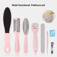 Foot repair tool 8 Pcs Set stainless steel footboard file, professional for removing dead skin and calluses, foot care beauty 1