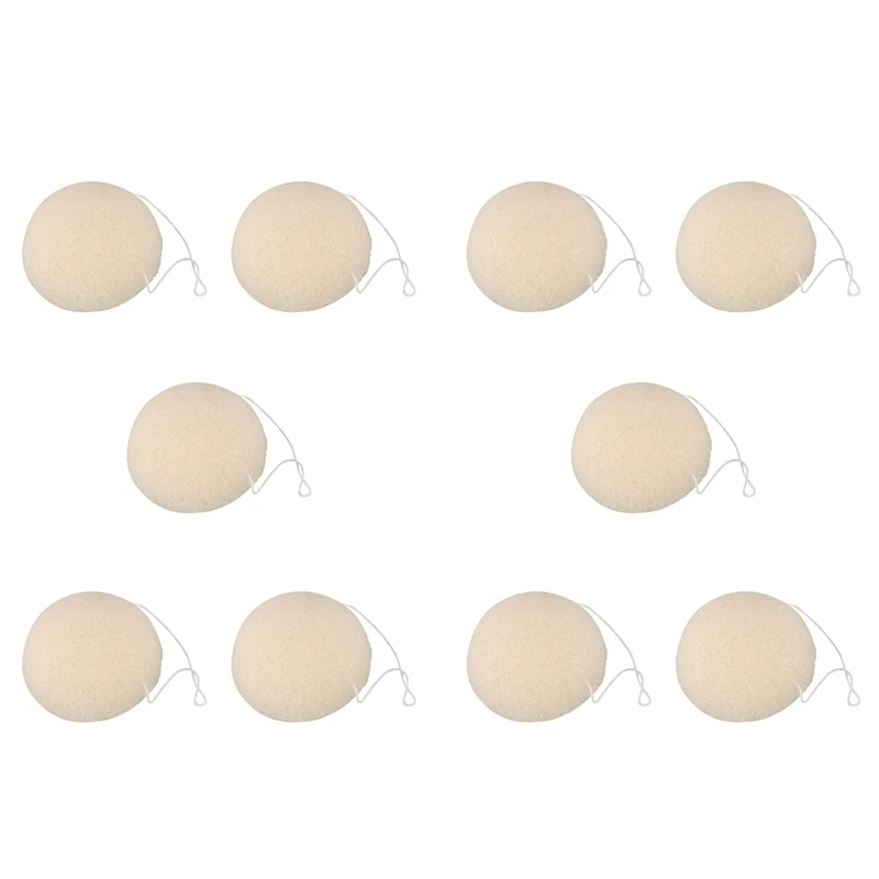 

10X Face Natural Konjac Cleaning Sponge - White