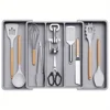 Expandable & Adjustable Large Plastic Kitchen Utensil Organizer - Cutlery Holder & Tool Divider，Kitchen Utensil Organizer 6