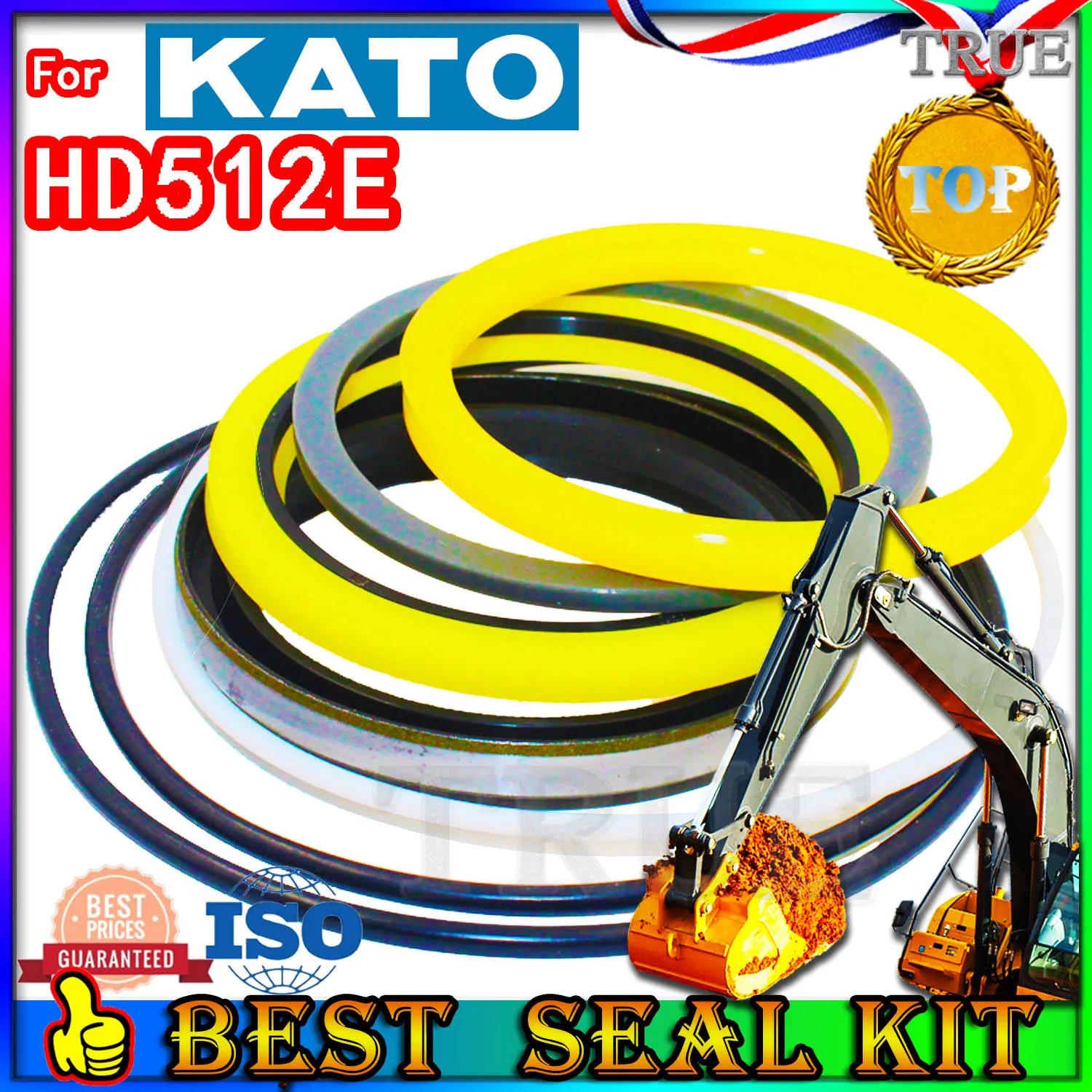 

For KATO HD512E Oil Seal Repair Kit Boom Arm Bucket Excavator Hydraulic Cylinder Pilot Regulator Injector Foot PPC Loader STICK