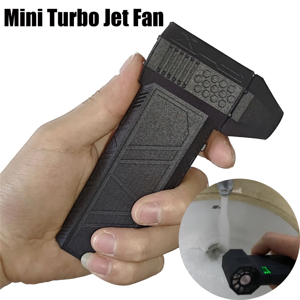 Mini Turbo Jet Fan Turbo Ventilateur violent 120000RPM Haute Souffleur Wild  TYPE-C développements rapides intégré batterie 3000mAh ESC 30W