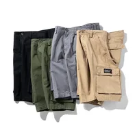 Loose Cropped Pants Men's High-End Jungle Mountaineering Summer New Cargo Shorts Casual All-Matching Straight Multi-Pocket Pants 1