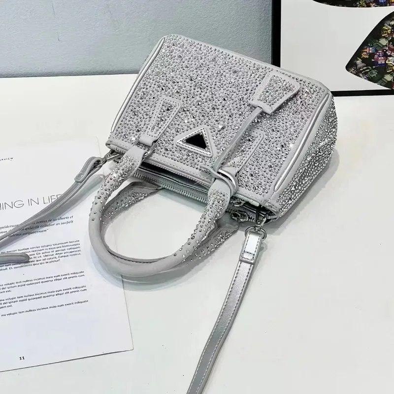 Luxury Brand Women's Shoulder Bag Handbag Evening Cosmetic Diamond Inlaid Glitter Y2k Female Wedding Party Banquet  Crossbody