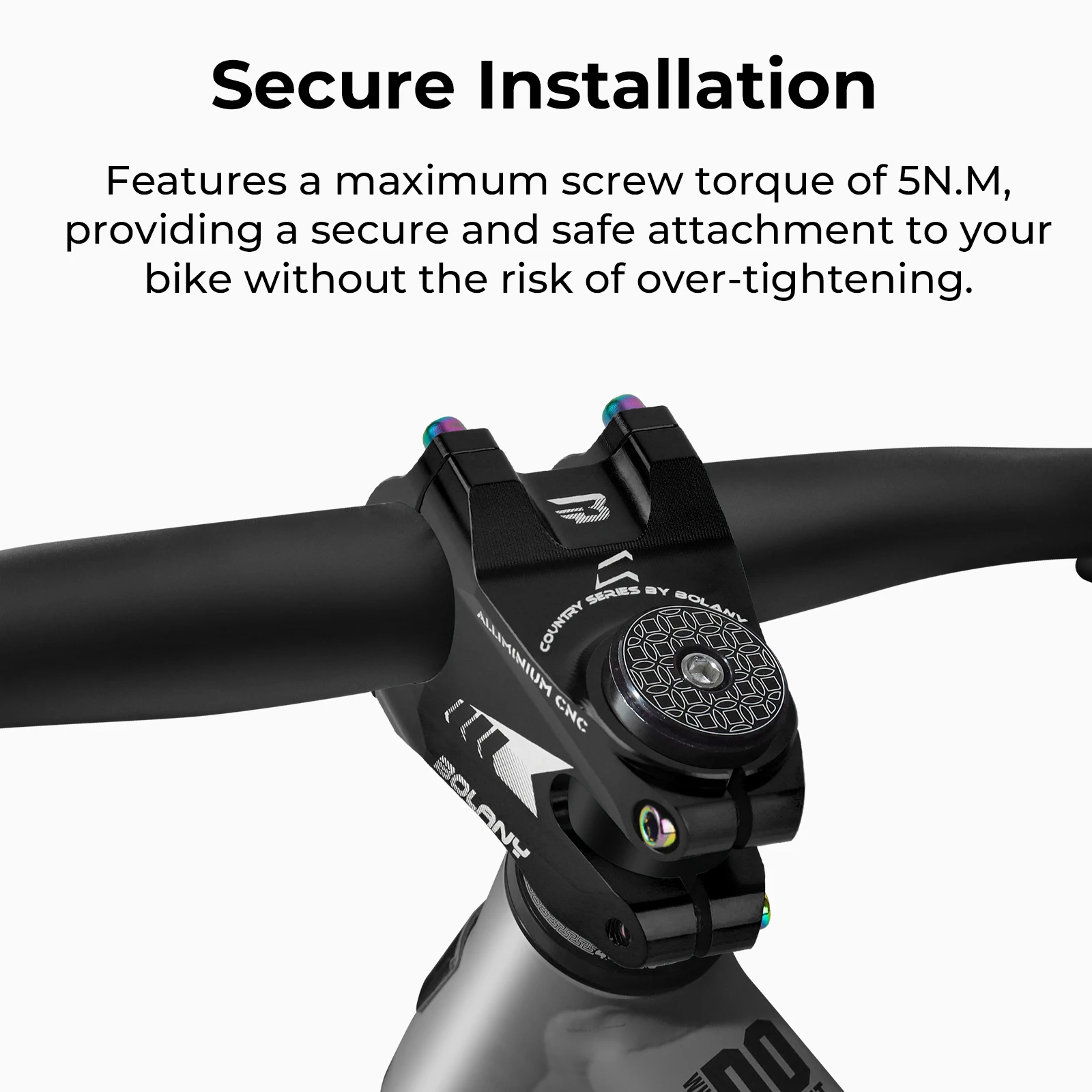 BOLANY MTB Downhill 35mm Bike Short Stem Hight Power Ultralight ...