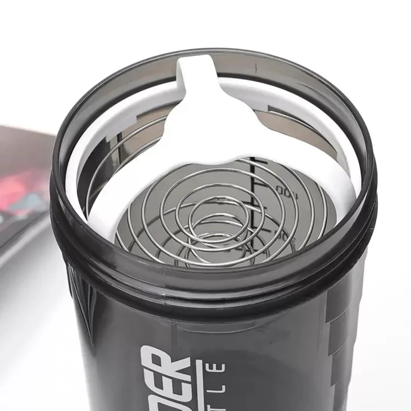 Milkshake protein powder shaker cup, gym plastic portable sports