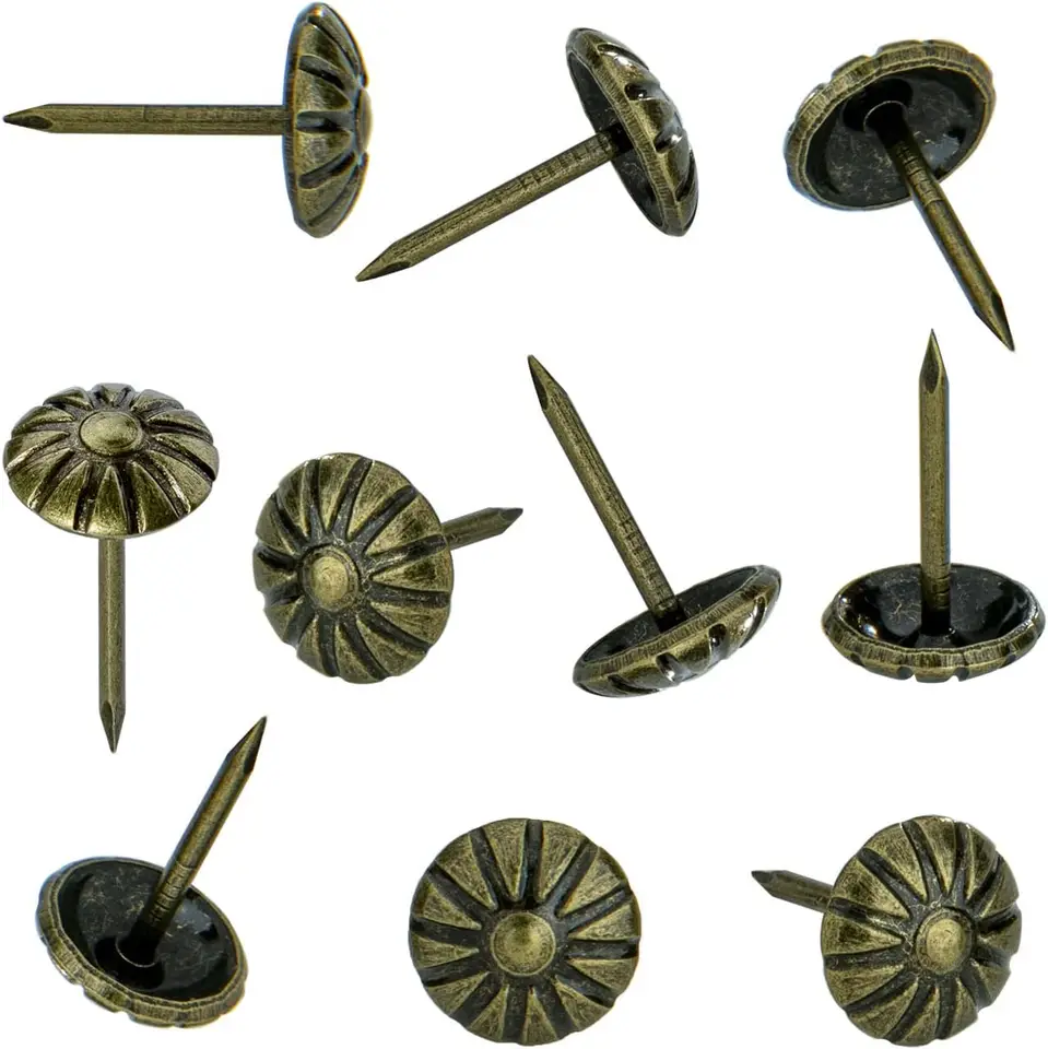 Antique Brass Upholstery Tacks for Furniture Decor