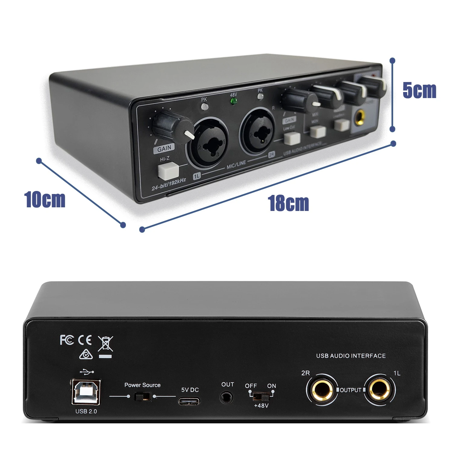 Sound Card Studio Record Professional Usb Audio Interface Recording