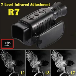 HD Infrared Night Vision Device R7 5X Zoom Digital Monocular Telescope 1080P Outdoor Camera with Day& Night Dual-use for Hunting