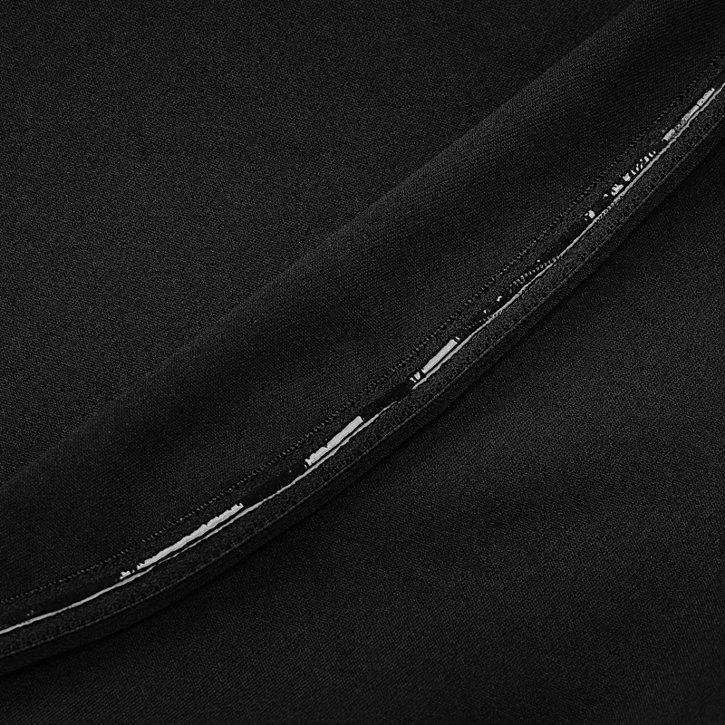 Black V-Neck Hollow Out Maxi Dress Women's Sexy Slim High Split Long Sleeve Party Dress Fashion See-Through Long Dress New