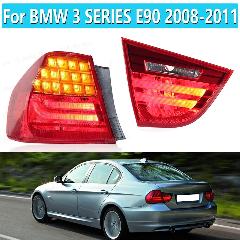 AOKEDING製 BMW E90 3シリーズ LEDテールライト テールランプ TYPE-A スモーク - 510supply - 自動車部品販売  国内唯一の商品を多数取り揃え 車のテールライト 用のBMW 3シリーズ E90用 リアバンパーテールランプ テールライト ブレーキライト テールライト (Insid リアテールライト 63217289425 63217289427 用のBMW 3シリーズ E90 2008-2011 車用 リアバン