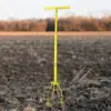 Manual Hand Tiller for Cultivate, Loosen, Aerate Rugged for Gardening Bed, T Shaped Handle Gardening Claw Tool Cultivator 3