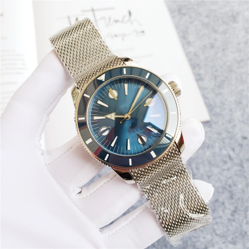 

Men's Luxury Automatic Mechanical Ceramic Ring 46mm Color Dial Stainless Steel 904L Premium Brand Watch AAA