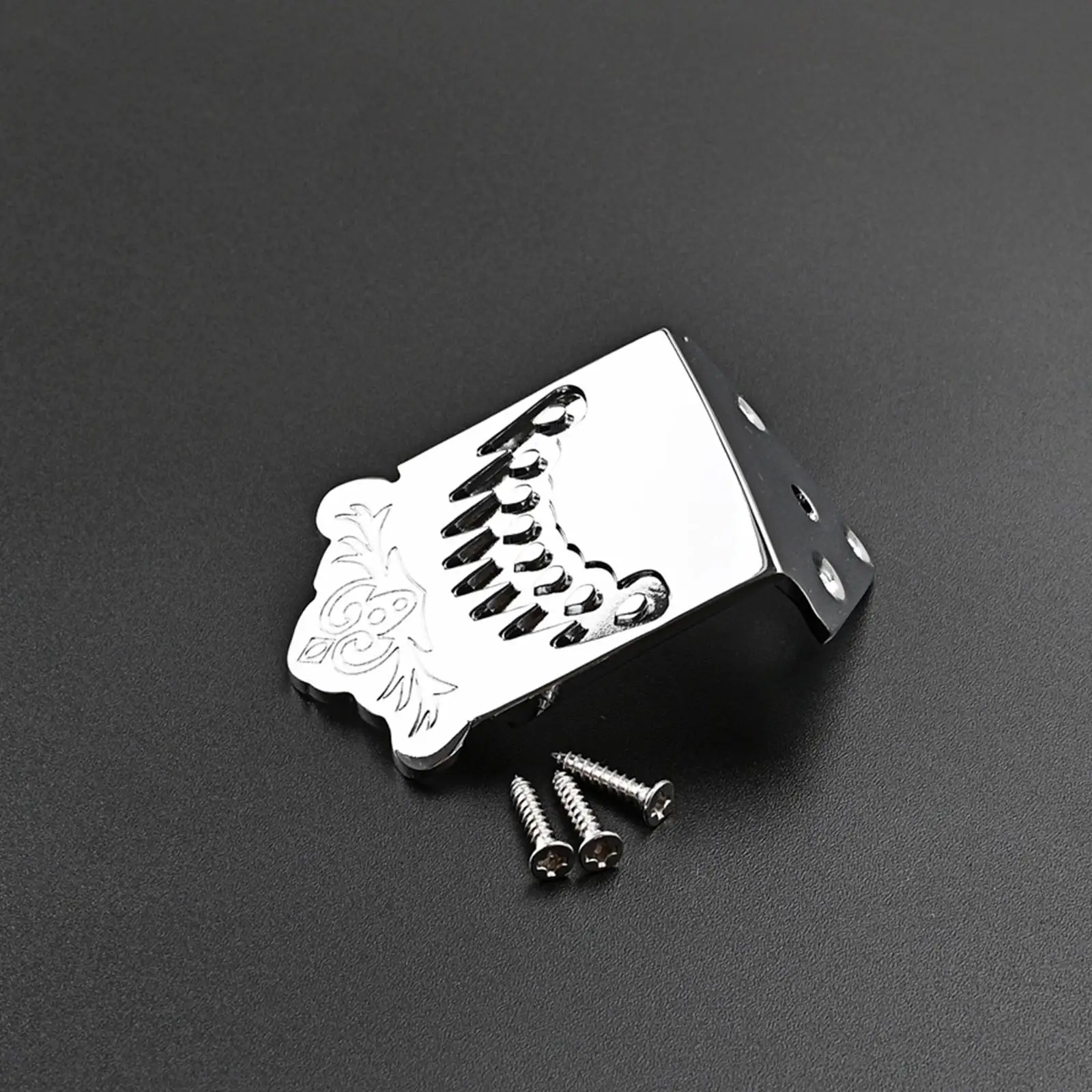 Mandolin Tailpiece Parts 8 String Replaces Mandolin Parts Replacement with 3 Mounting Screws for Guitar