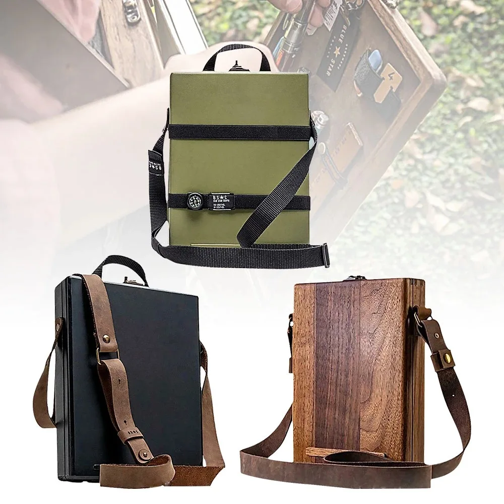 

New Arrival Wooden Shoulder Bag Designers Artists Box Writers Messenges Box For Man And Woman A5 Messenger Briefcase