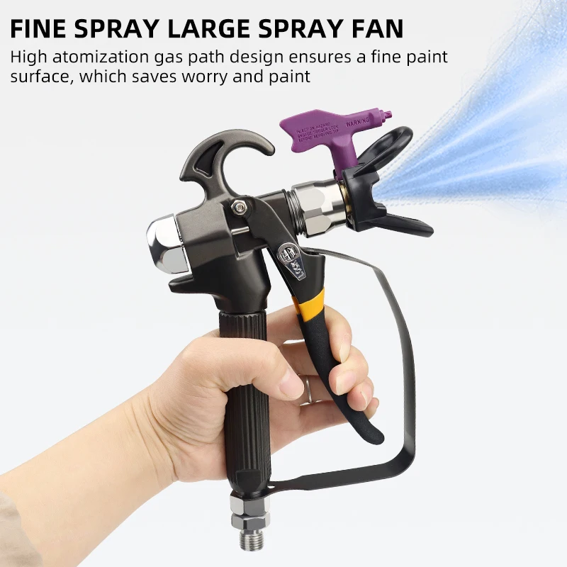 Airless Spraying Machine Black High Pressure Airless Paint Spray Gun With 517 Spray Nozzle Guard For Wagner Pump Sprayer spraying machine yt2300 tile professional latex painting oil based paint spraying machine