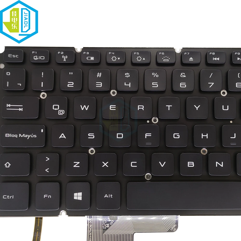 Teclado de Retroiluminação Latino para Laptop Teclado Retroiluminado para Dell Xps 14 L421x 15 L521x la Nsk-l62bc 08y5k0 8y5k0 - Imagem 2