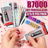 กาวใส LOOLIFL B-7000 25 มล. + อุปกรณ์ตกแต่งเล็บด้วยเพชร - กาวปลายแหลมสำหรับงาน DIY ทำเล็บ ตกแต่งเครื่องประดับ และซ่อมแซมงานฝีมือ 2