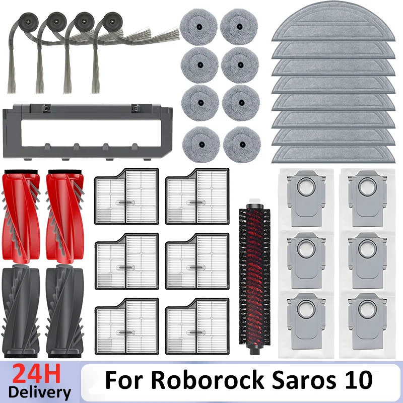 Passend für Roborock Saros 10 / S9 MaxV Ultra / S90ver / G30 / A1460RR Kehrmaschine Staubsauger Teile Hauptseitenbürste Zubehör