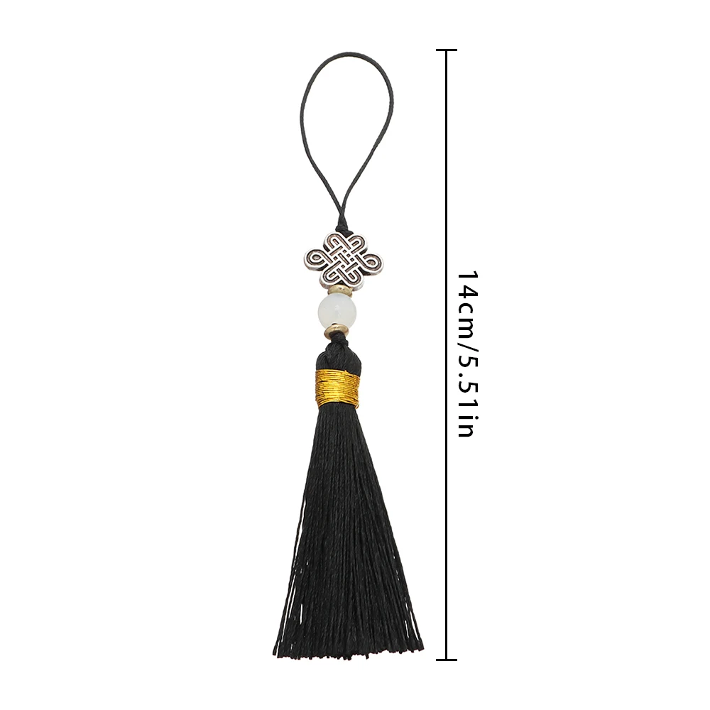 모조 중국 매듭 술 DIY 커튼 의류 가방 공예 용품, 클래식 스타일 술 펜던트, 14cm, 1PC