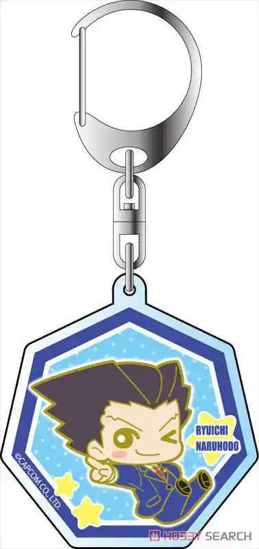 Charm Anime Fans Geschenke The Great Ace Attorney Chronicles Q Edition HD Figurel Acryl-Schlüsselanhänger ca. 6 cm – Detail 7