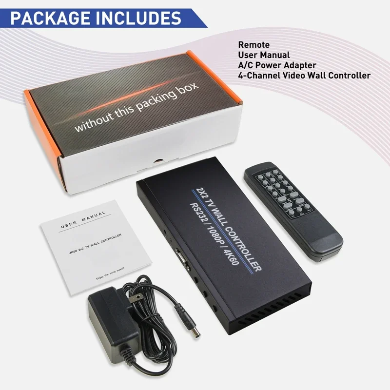 4K 60Hz 2x2 Video Wall Controller Multi Screen Splicing Processor 1x3 1x2 1x4 Of