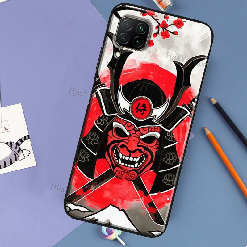 Oni Samurai Mask Design Phone Case - Sleek and Protective Cover