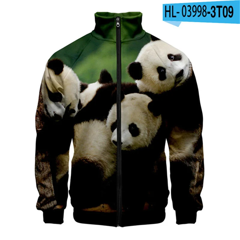 thumbnail image 1 of Nuevas chaquetas con estampado de panda en 3D para hombres, lindas sudaderas con animales para niños y mujeres, sudaderas con capucha Harajuku Y2k, chaquetas con cremallera, ropa, 1 of 5