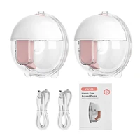 Electric Breast Pump Wearable Hands Free Breast Pump Invisible Silent Pain Free Feeding Pump with 24mm Flange 150ml Capacity 2