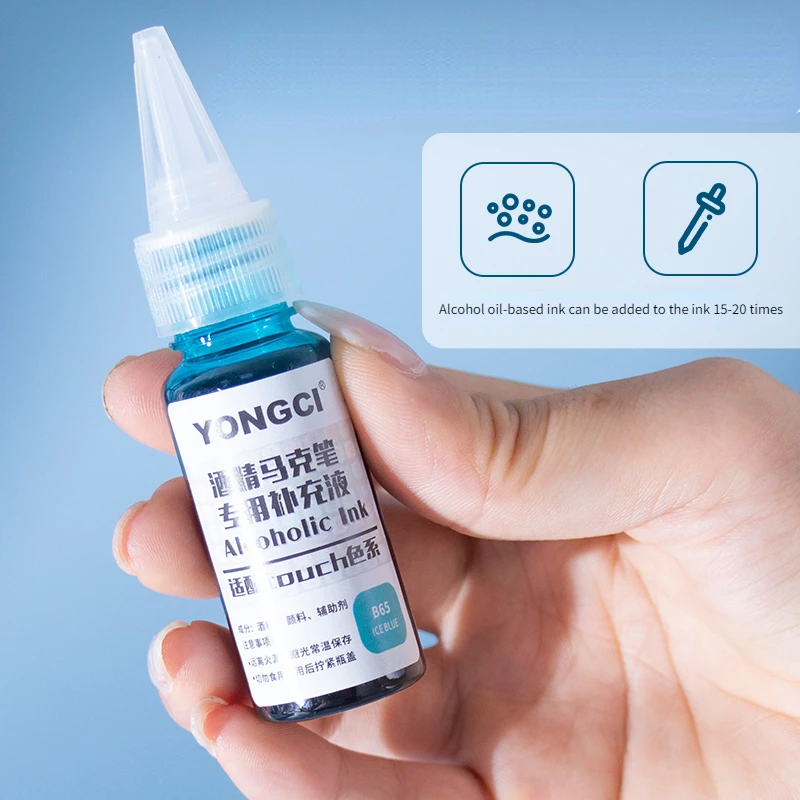 168 Color 20ml Alcohol Marker Ink Refill Touch Universal Dropper Environmental Protection Art Painting Stationery Accessories 5