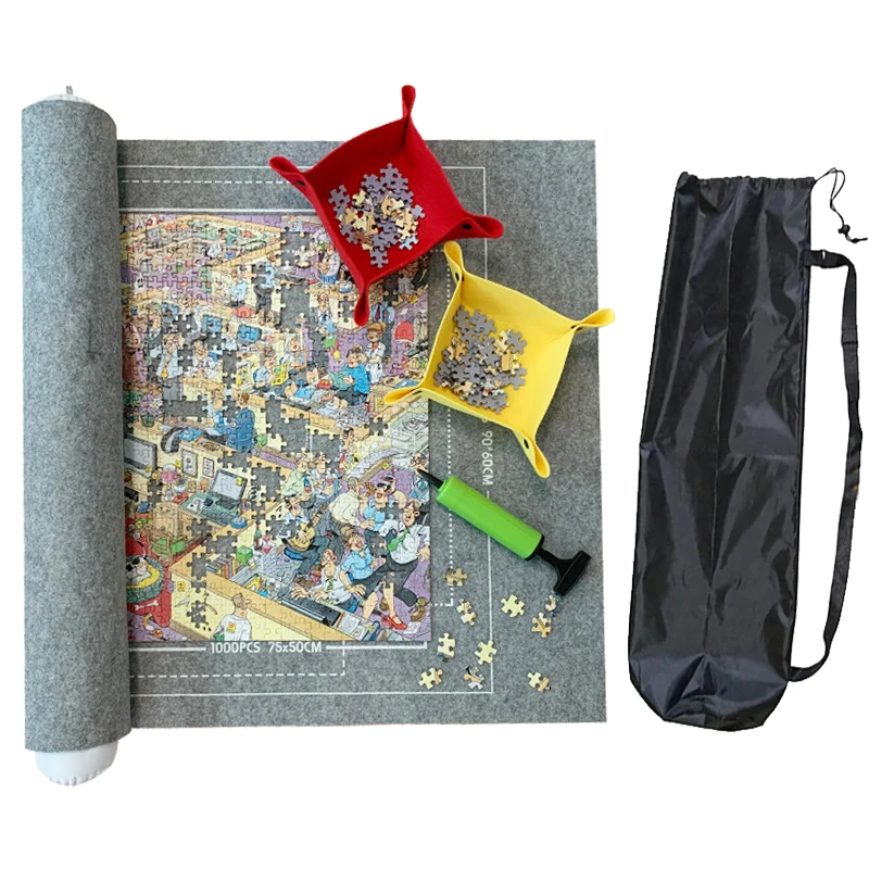 Puzzle Storage Mat Portable Storage Blanket Anti Slip Felt Fabric 1500-3000 Children Adults Puzzle Fragments Applicable TMZ 3
