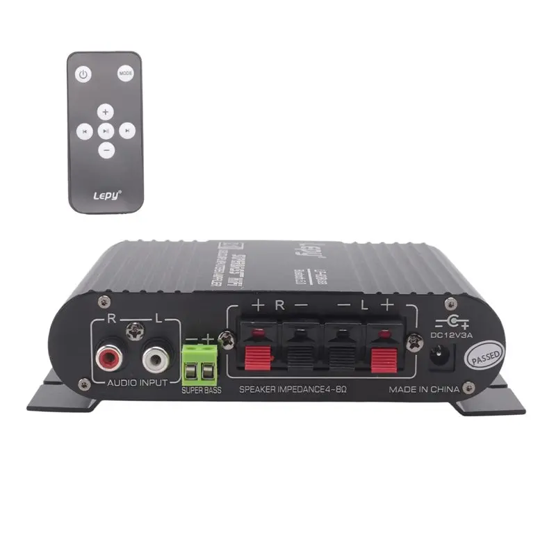 LEPY 838 USB 블루투스 서브우퍼 앰프 HIFI 2.1 12V 자동차 홈 앰프 U 디스크 무손실 4-8 옴 스피커에 적합