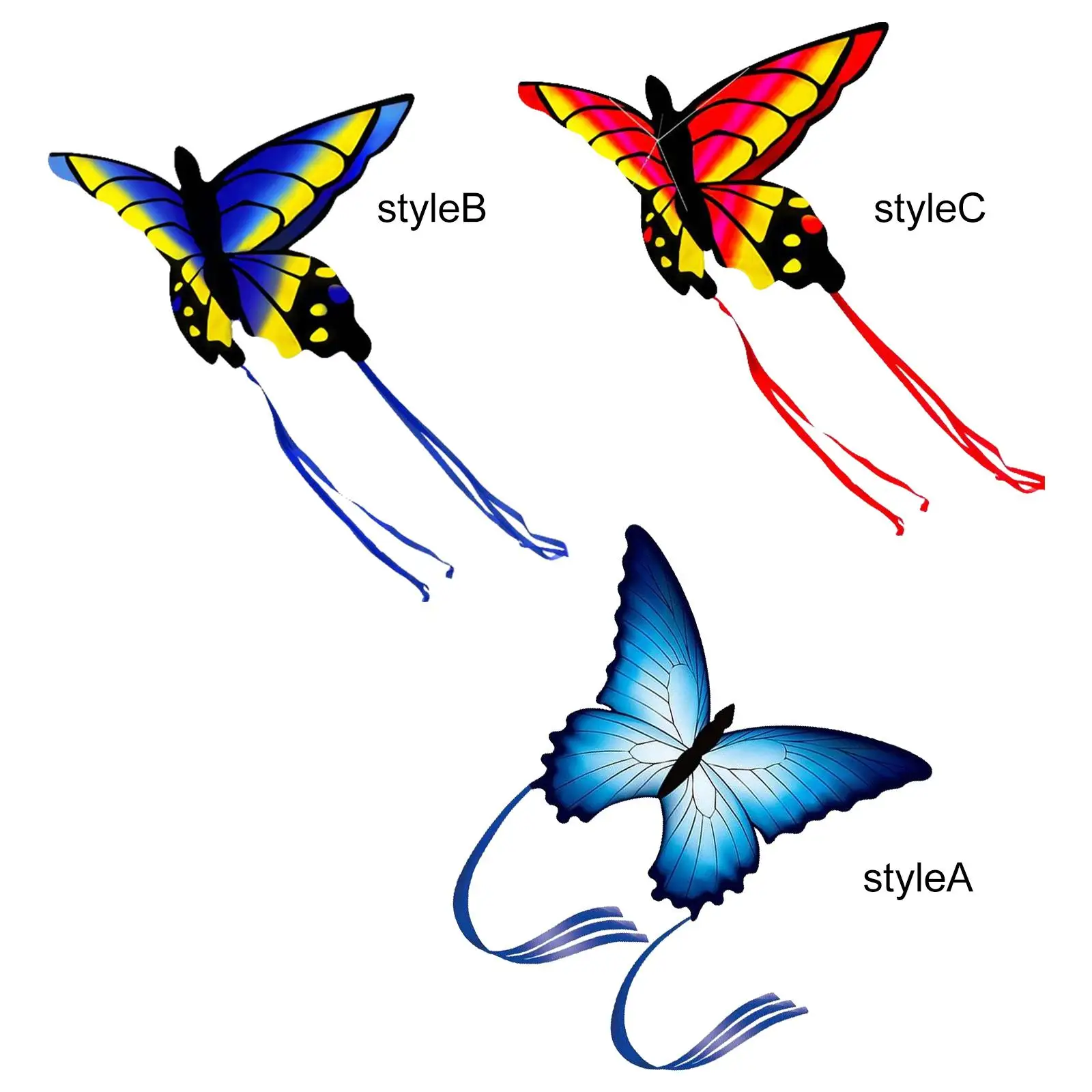 Funny Butterfly Kite Flying Game, Outdoor Sports, Colorful Toys, Playing Games,
