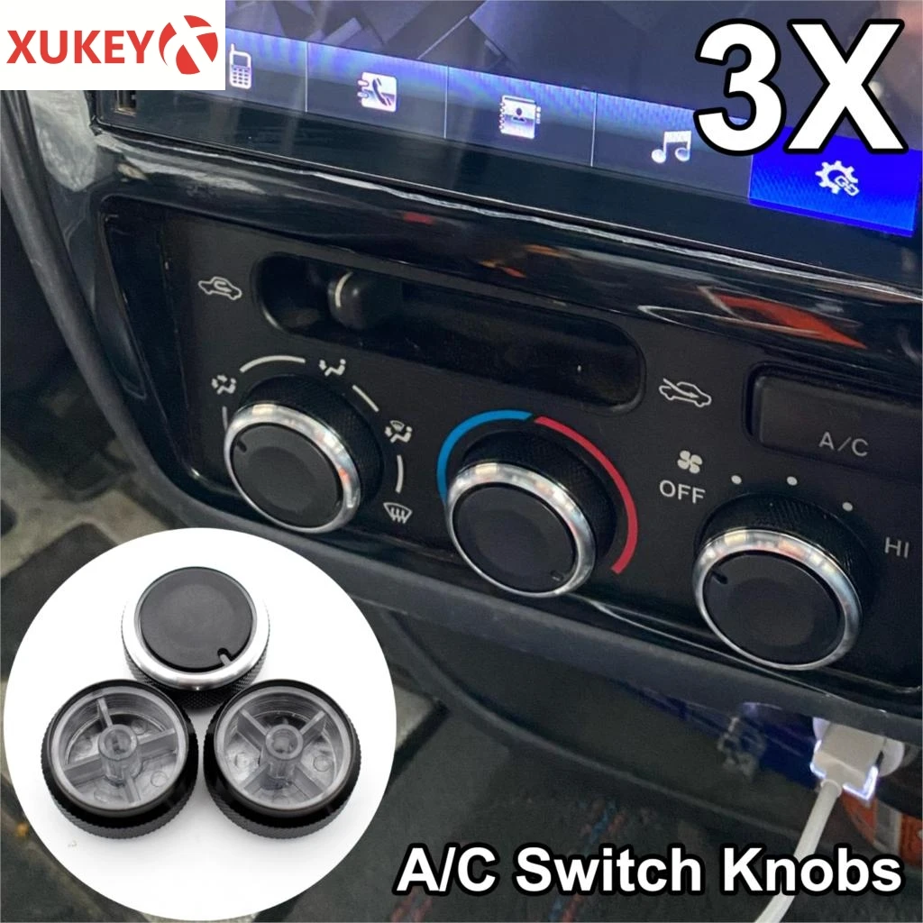 3pcs/Set for Toyota Tacoma Platz Vios Vitz Yaris Echo Scion xB AC Switch Knob Air Conditioning Aluminum Alloy Heat Control Knobs car ac control switch,air conditioning control panel