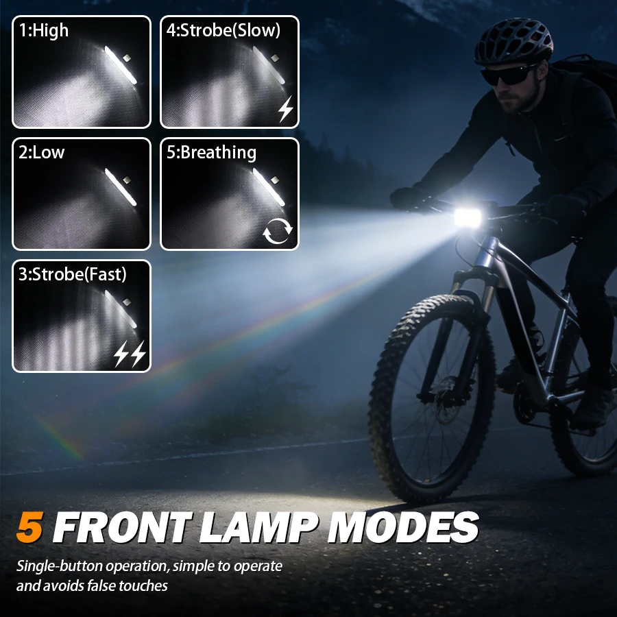 Enhanced Bike Light Set - Premium LED Front and Rear Lights