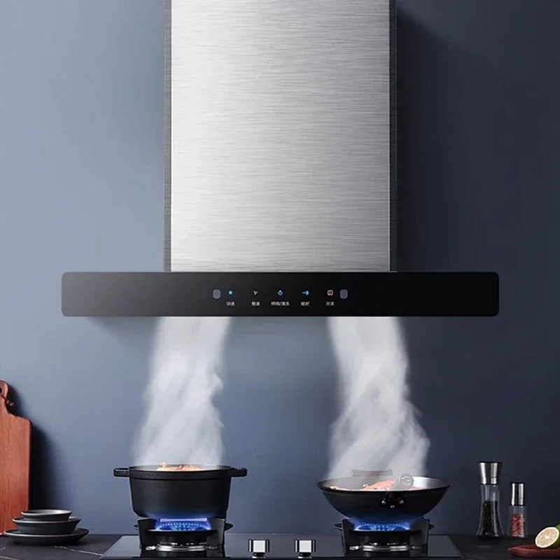 T-shape 700mm range hood smart smoke extractor hood cooker chimney exhaust range for kitchen
