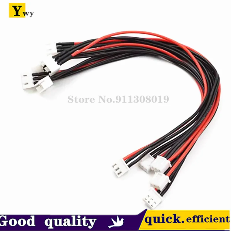 Model aircraft lithium battery balanced charging cable 1S-17S charger 20AWG silicone cable 20/30/50CM male female double-ended aircraft battery charging cable