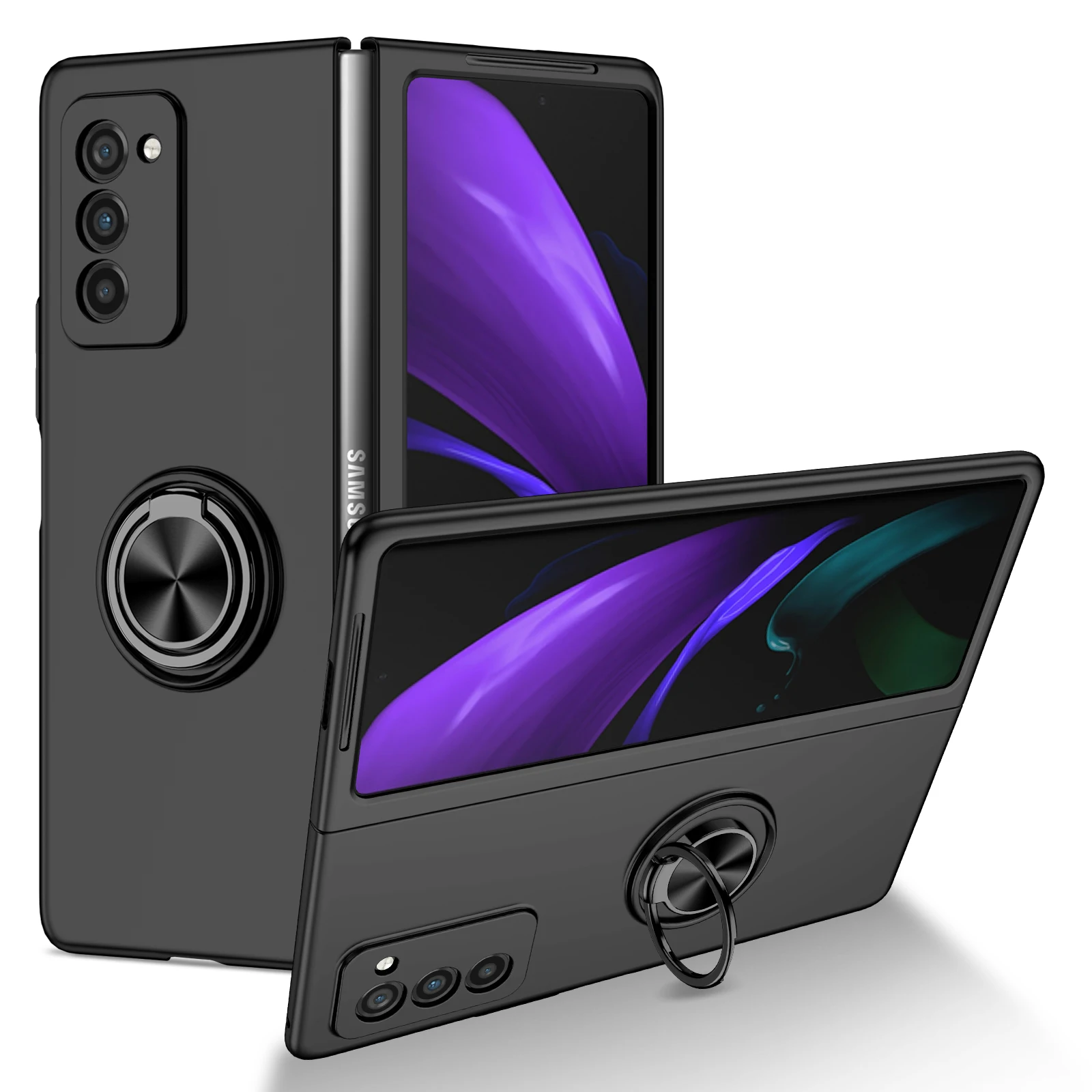 

Нескользящий чехол с кольцом-подставкой для Samsung Galaxy Z Fold2 Fold5 5G Fold 5 4 Fold4 Fold 2 3 Fold3, противоударный защитный чехол