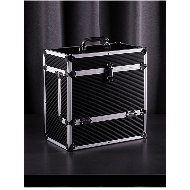 Vinyl storage box Record storage box Collection box CD album box Video disc moisture-proof storage box Technician makeup case 5