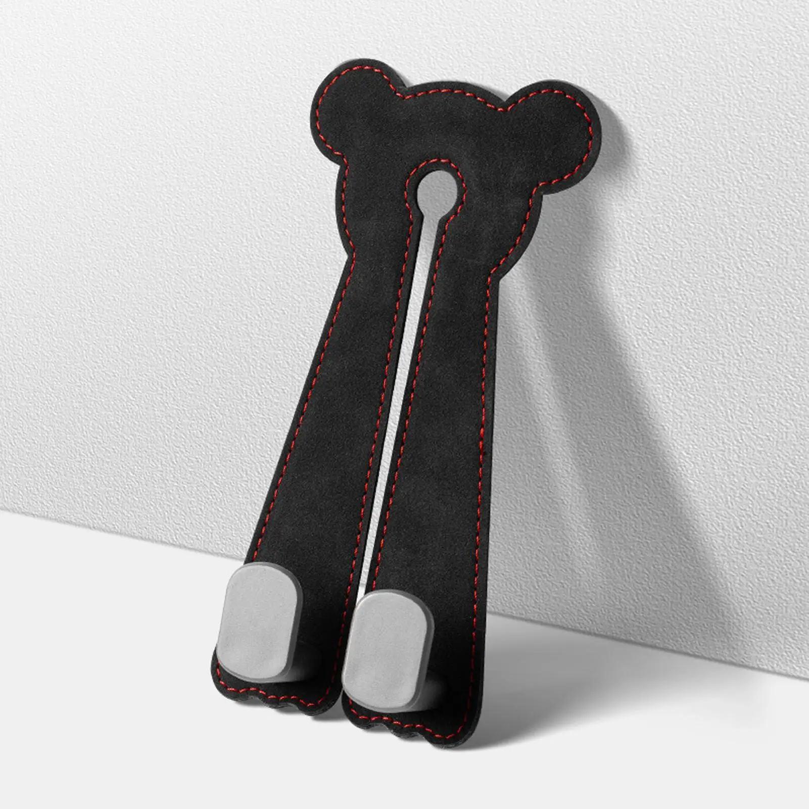 Car Seat Hooks for Headrest Leather Car Seat Headrest Double Hook Car Back Seat Headrest Hooks for Handbags