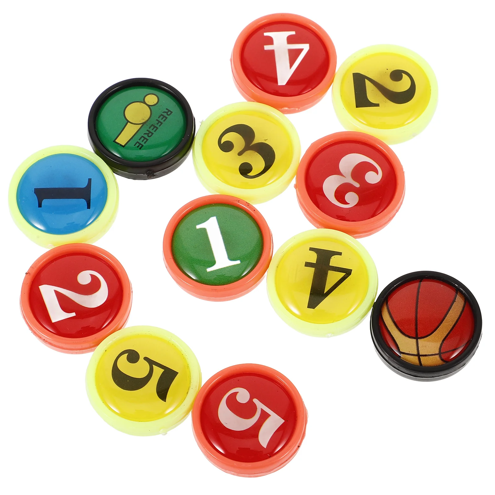 12 Pcs Accessories Basketball Pieces Number Magnets for White Board