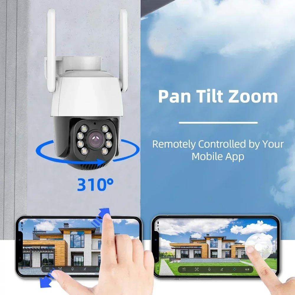 PEGATAH 4G WIFI IP Camera Outdoor Home Security Auto Tracking Human Detection Camera CCTV Surveillance Camera Camhi Pro APP