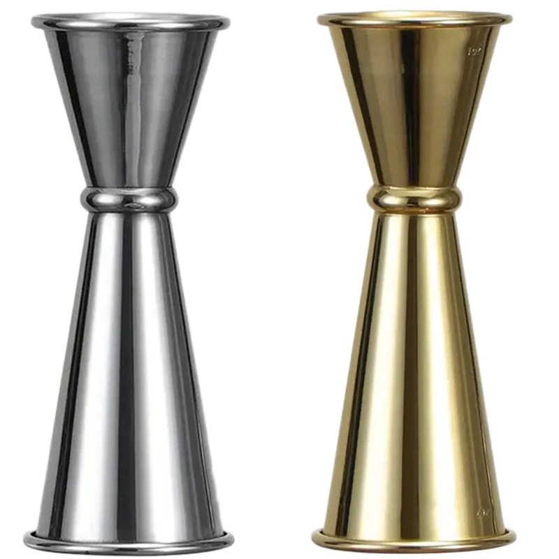 Cocktail Jigger 30/60ml Cocktail Wine Shaker Measure Cup Stainless Steel Double Shot Drink Spirit Measure Jigger Kitchen Supplies Tools Bar