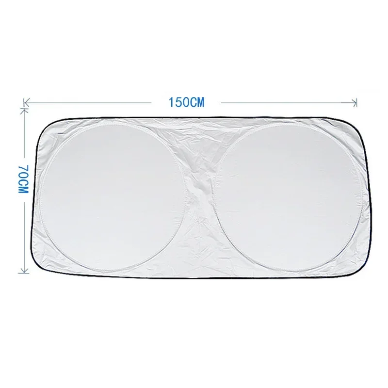 Silver Coated Car Window Sunshade Set for Sun Protection