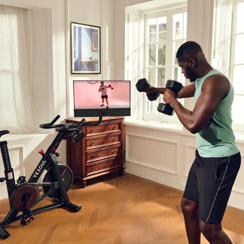 Exercise Bike Exercise Muscles While Listening To Music And Fitness Whole Body Relaxation Weight Loss Dedicated
