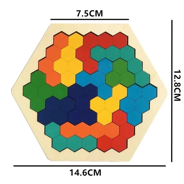 Baby Montessori Toys  Wooden Puzzle Tangram Jigsaw Game 3D Puzzle Preschool early learning Educational Toys for Children 5