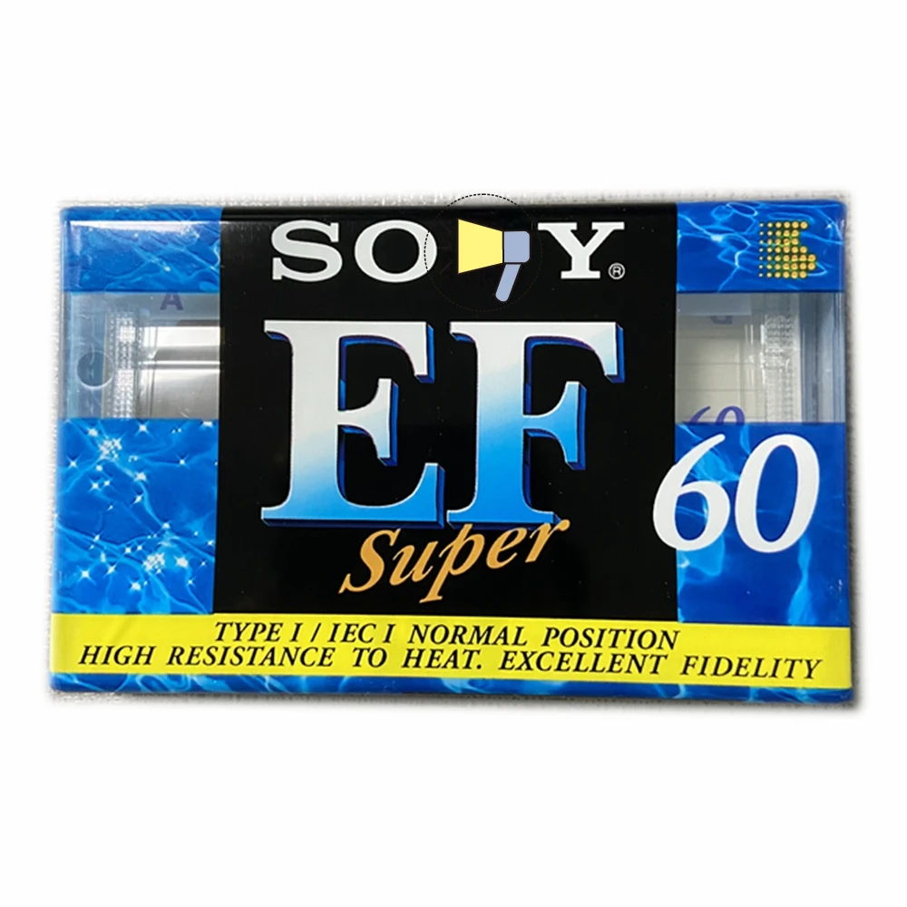 Audio Cassette Tape EF60 Blank 60 Minutes Authentic Normal Position Type 1 Recording